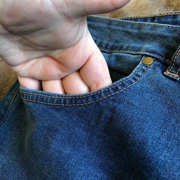 Woman Within Wide Leg Jeans 28WP - Picture 2 of 5